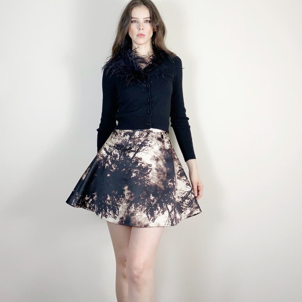 Elisabetta Franchi designer A-line skirt . Xxs waist 24”